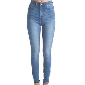 Kan Can Women's Super High Rise Super Skinny Jeans